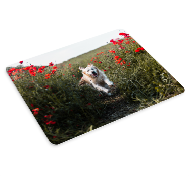 Mouse pad original perro feliz corriendo - TenVinilo