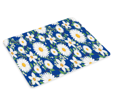 Mouse pad textura flores en estampado - TenVinilo