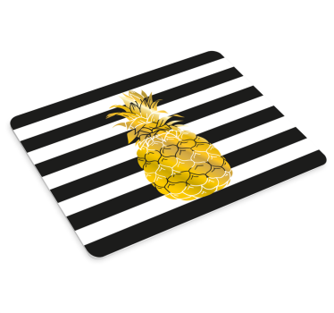 Mouse pad textura rayas con piña - TenVinilo