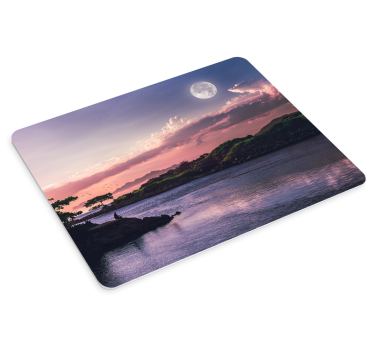 Mouse pad original río escénico al anochecer - TenVinilo