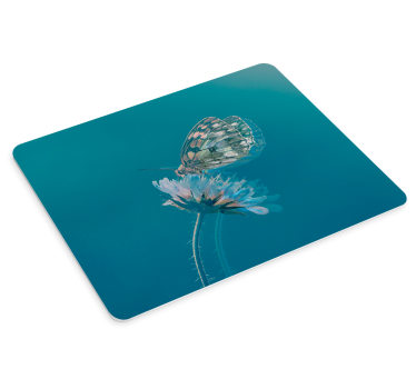 Mouse pad original mariposa en flor - TenVinilo