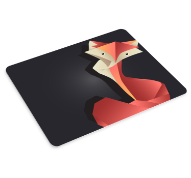 Mouse pad original figura de zorro abstracta - TenVinilo
