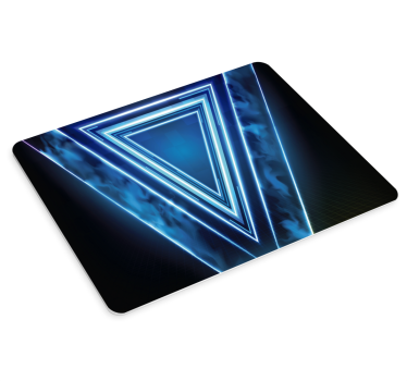 Mouse pad textura capas triangulares neón - TenVinilo