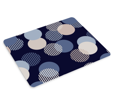 Mouse pad textura figuras geométricas circulares - TenVinilo