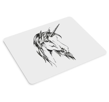 Mouse pad original ilustración de unicornio elegante - TenVinilo