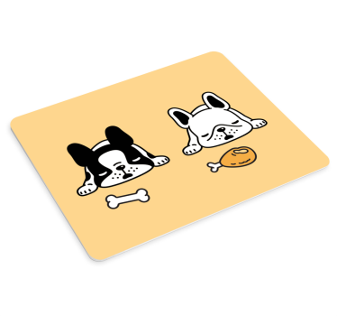 Mouse pad original perros durmiendo dúo - TenVinilo