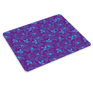 Mouse pad textura detalle floral azul - TenVinilo