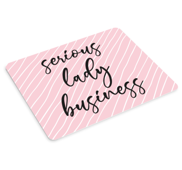 Mouse pad original rayas rosadas divertidas - TenVinilo