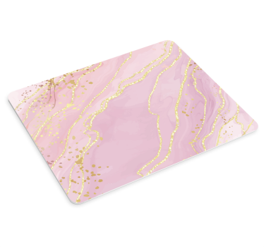 Alfombrilla para raton patrones Marmol rosa - TenVinilo
