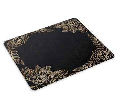 Mouse pad textura componente floral elegante - TenVinilo