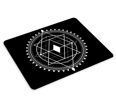 Mouse pad textura patrón de mandala geométrico - TenVinilo