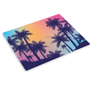 Mouse pad textura silueta de palma en degradado - TenVinilo