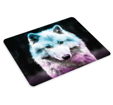 Mouse pad original retrato de lobo - TenVinilo