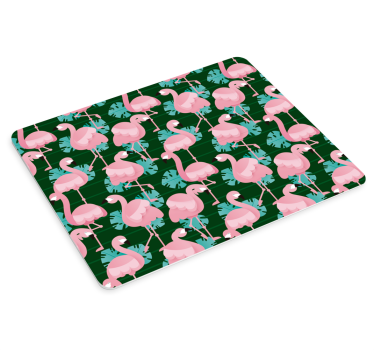 Mouse pad textura trópicos de flamencos - TenVinilo