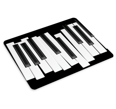 Mouse pad original patrón de teclas de piano - TenVinilo