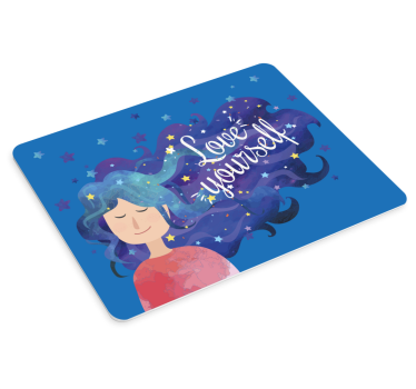 Mouse pad frases inspiración para cabello estrellado - TenVinilo