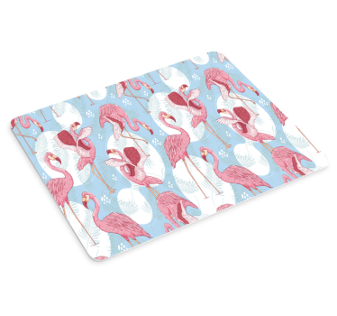 Mouse pad textura flamingo en escena tropical - TenVinilo