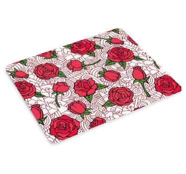 Mouse pad textura motivo de flores de rosa - TenVinilo