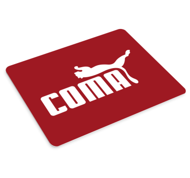 Mouse pad original letras rojas negritas - TenVinilo