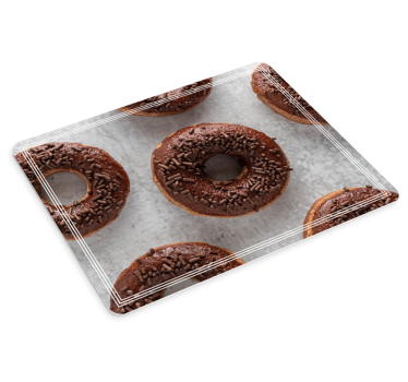 Mouse pad original delicias de chocolate espolvoreadas - TenVinilo