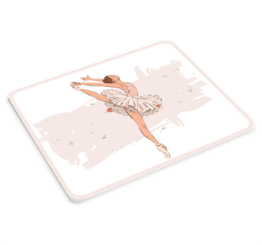 Mouse pad original pose de baile de bailarina - TenVinilo