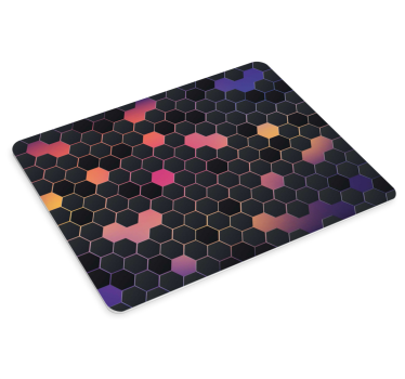 Mouse pad textura estilo colorido de panal - TenVinilo