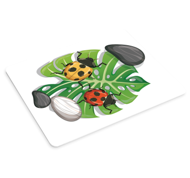 Mouse pad original arreglo de insectos coloridos - TenVinilo