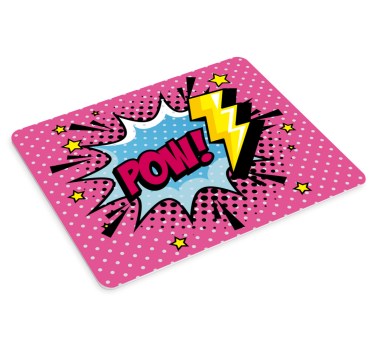 Mouse pad original expresión cómica colorida - TenVinilo