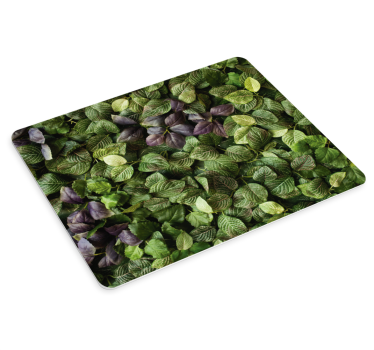 Mouse pad original arreglo de hojas exuberantes - TenVinilo