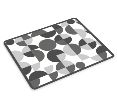 Mouse pad textura disposición de círculos geométricos - TenVinilo