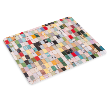 Mouse pad textura mosaico cuadrado colorido - TenVinilo