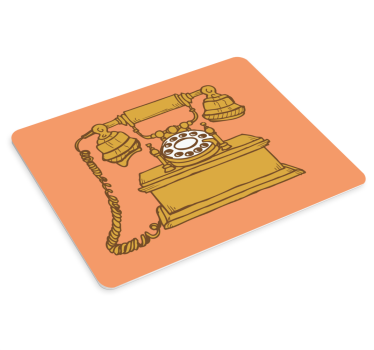 Mouse pad original teléfono rotatorio clásico - TenVinilo