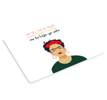 Alfombrilla de ratón frases Soy ese tipo de mujer en dibujos anim - TenVinilo
