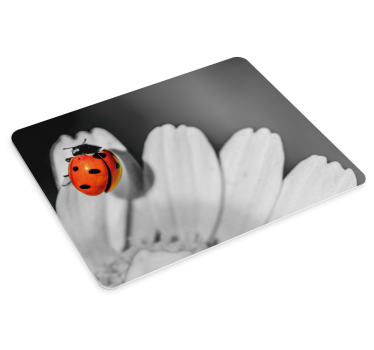 Mouse pad original mariquita en flor - TenVinilo