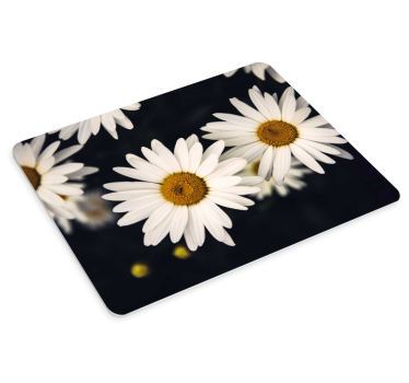 Mouse pad original margaritas sobre superficie - TenVinilo