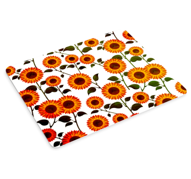 Mouse pad textura arreglo de girasoles vibrantes - TenVinilo