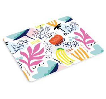 Mouse pad textura formas florales vibrantes - TenVinilo
