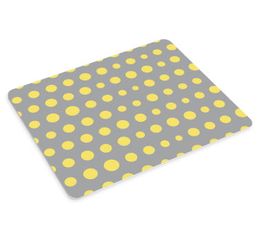 Mouse pad textura patrón de puntos amarillos - TenVinilo
