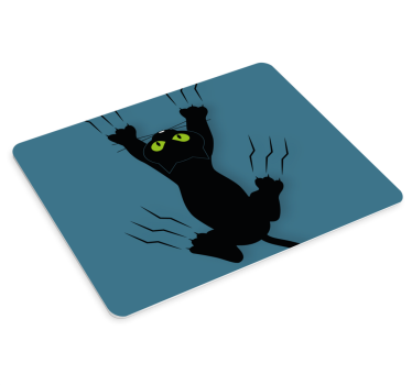 Alfombrillas de ratón originales Gato gracioso agarrando el alfom - TenVinilo