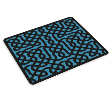 Mouse pad textura patrón azul intrincado - TenVinilo