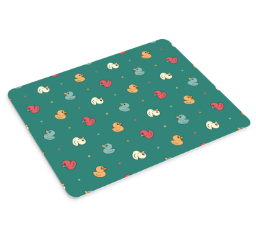 Mouse pad textura patrón de patos coloridos - TenVinilo