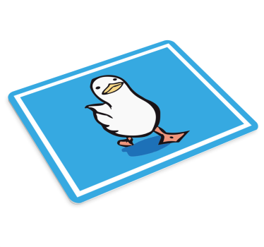 Mouse pad original pato de dibujos encantador - TenVinilo