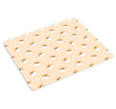 Mouse pad original caras alegres de shiba - TenVinilo