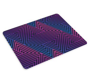 Mouse pad textura líneas triangulares vibrantes - TenVinilo