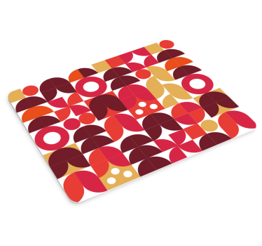 Mouse pad textura formas geométricas vivas - TenVinilo