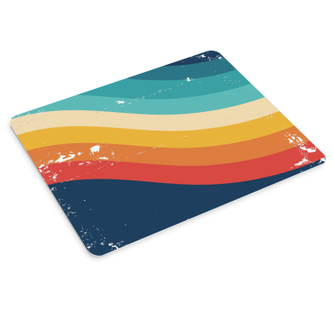 Mouse pad textura rayas onduladas coloridas - TenVinilo