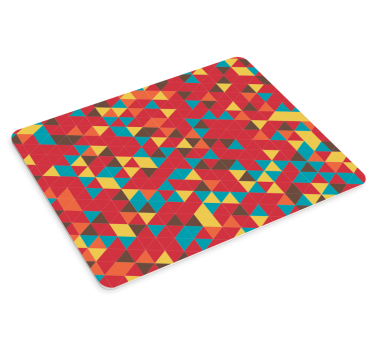 Mouse pad textura geometría vibrante y colorida - TenVinilo