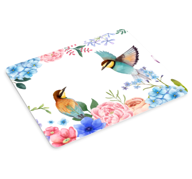 Alfombrillas de ratón originales Dos pájaros coloridos - TenVinilo