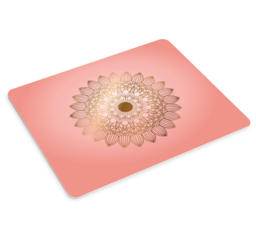 Mouse pad textura mandala floral elegante - TenVinilo