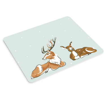 Mouse pad original ilustración de ciervo descansando - TenVinilo
